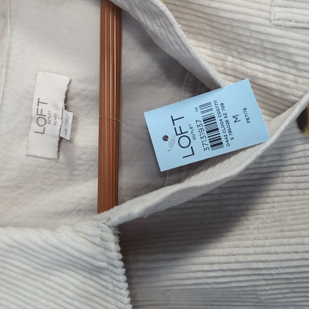 LOFT Outlet Corderuoy Jacket Medium Petite NWT - Picture 2 of 4
